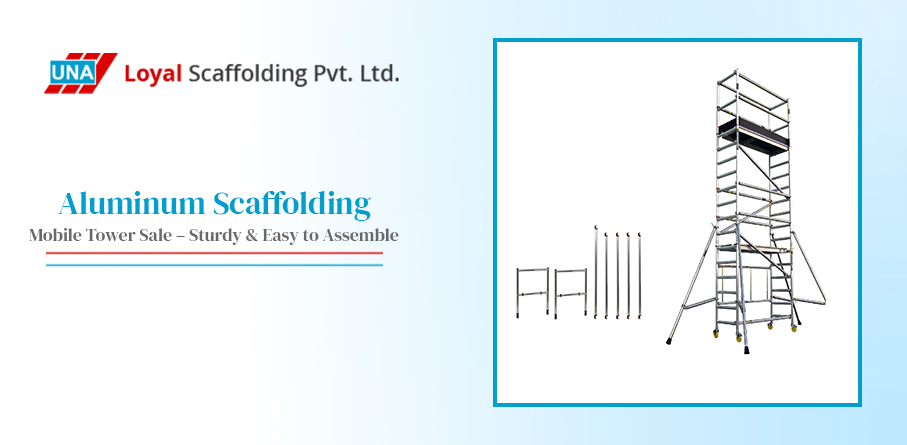 aluminum scaffolding mobile tower without ladder